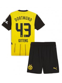 Borussia Dortmund Jamie Bynoe-Gittens #43 Heimtrikotsatz für Kinder 2024-25 Kurzarm (+ Kurze Hosen)